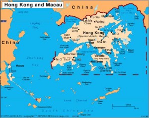 Carte de Hong Kong - Macau