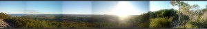 Panorama, "au sommet du Mont Coolum"